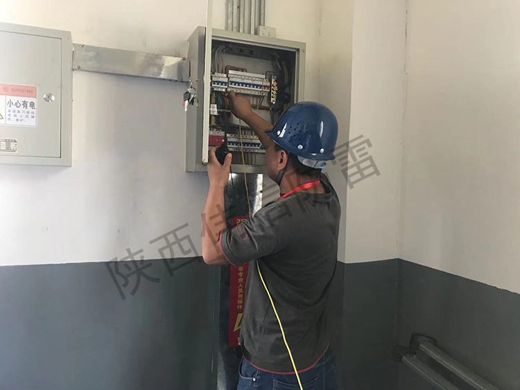 陜煤新能源材料基地防雷檢測現場圖4